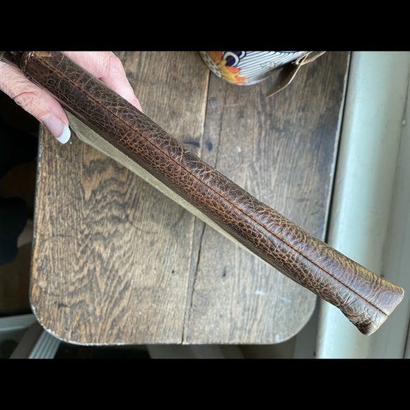 House of Jack Brown Leather and Canvas Wallet bag - Picture 8 of 13